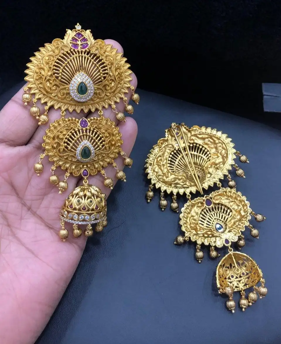 CZ AD Stone Hair Choti